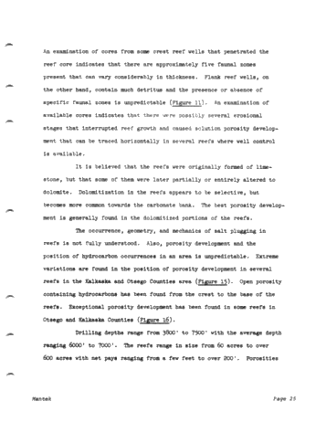 Niagaran Pinnacle Reefs in Michigan Page 29