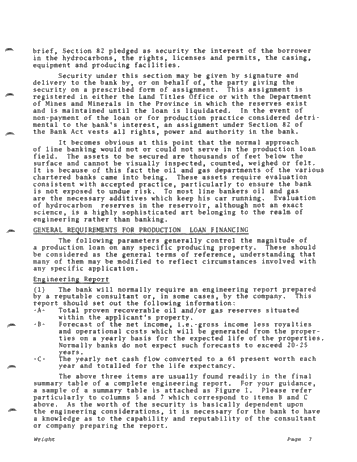 Bank Financing in the Petroleum Industry Page 3