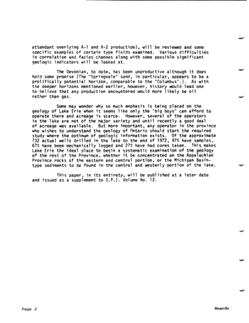 Geology (Silurian) of Lake Erie Page 2