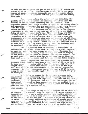 Seismic Techniques in Delineating Northern Michigan Reefs Page 3