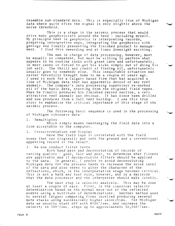 Seismic Techniques in Delineating Northern Michigan Reefs Page 4
