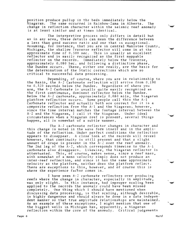 Seismic Techniques in Delineating Northern Michigan Reefs Page 6