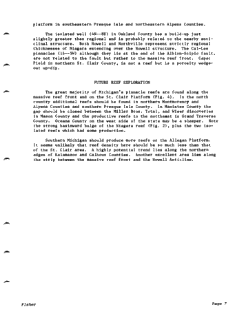 Petroleum Occurrence in the Silurian Reefs on Michigan Page 7