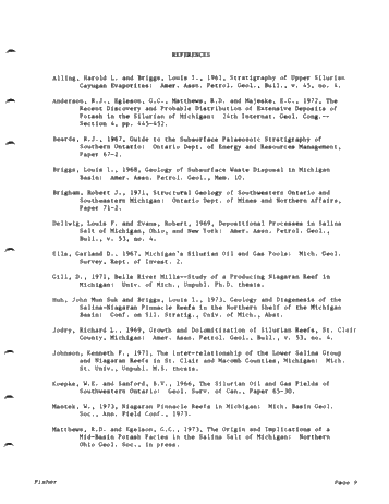 Petroleum Occurrence in the Silurian Reefs on Michigan Page 9