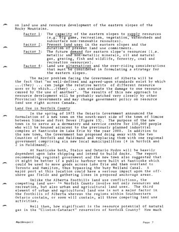 The "Clinton-Cataract Potential of Norfolk County - How Significant is it? Page 7