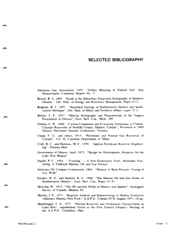 The "Clinton-Cataract Potential of Norfolk County - How Significant is it? Page 31