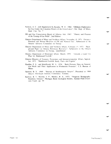 The "Clinton-Cataract Potential of Norfolk County - How Significant is it? Page 32