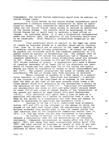Taxes - The Canadian Viewpoint Revisited Page 12