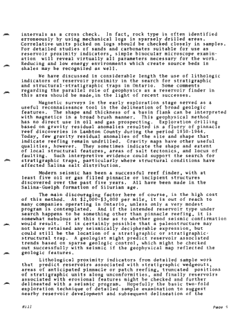 Lithological Indicators of Reservoir Reservoir Proximity Southwestern Ontario Page 7
