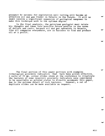 Lithological Indicators of Reservoir Reservoir Proximity Southwestern Ontario Page 8