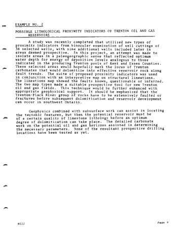 Lithological Indicators of Reservoir Reservoir Proximity Southwestern Ontario Page 11
