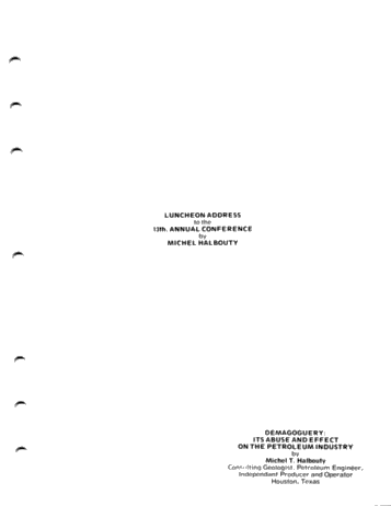 Luncheon Address Page 1