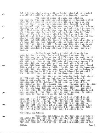 Canadian East Coast Offshore Exploration for Oil and Gas Page 3