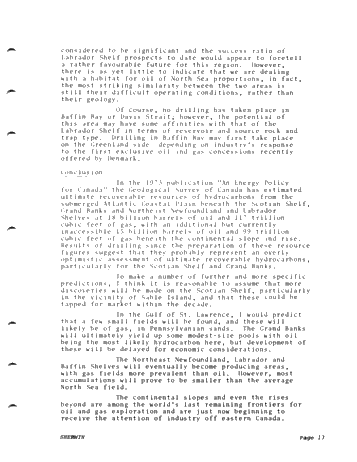 Canadian East Coast Offshore Exploration for Oil and Gas Page 13