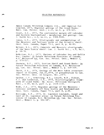 Canadian East Coast Offshore Exploration for Oil and Gas Page 15