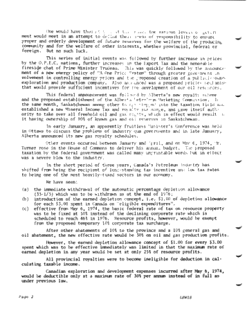 Politics and the Canadian Exploration Environment Page 2