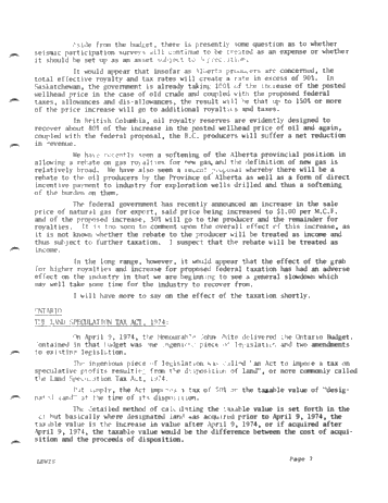 Politics and the Canadian Exploration Environment Page 3