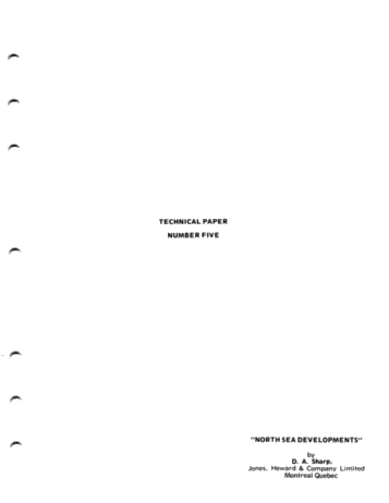 North Sea Developments Page 1