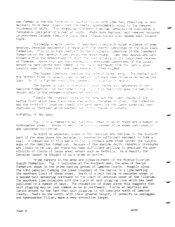 Geology & Hydrocarbon Potential of the East Shore of Lake Huron Page 4