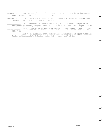 Geology & Hydrocarbon Potential of the East Shore of Lake Huron Page 6