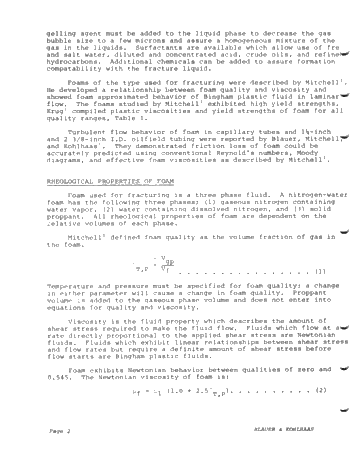 Foam Fracturing - an Innovation in Formation Stimulation Page 2