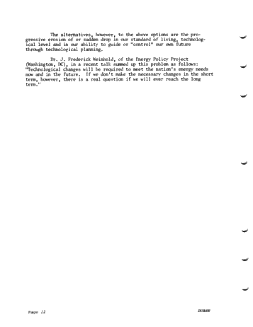 The Impending Energy Crisis: A Vital Challenge Page 14
