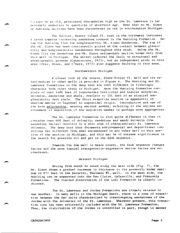 Cambrian and Cambro-Ordovician Stratigraphic Framework of the Michigan Basin Page 5