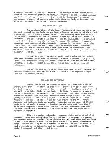 Cambrian and Cambro-Ordovician Stratigraphic Framework of the Michigan Basin Page 6