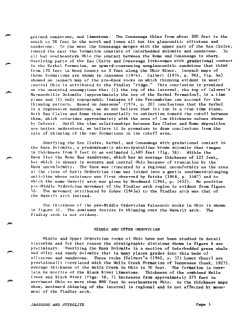 The Lower and Middle Paleozoic History of the Findlay Arch in Ohio Page 5
