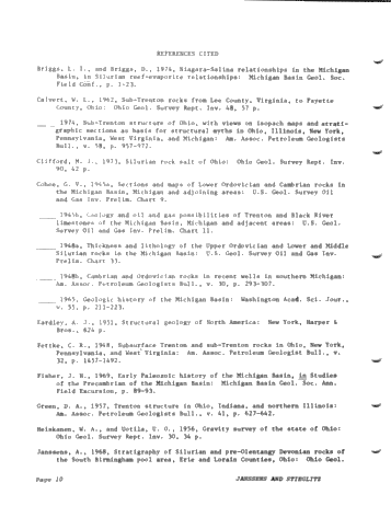 The Lower and Middle Paleozoic History of the Findlay Arch in Ohio Page 10