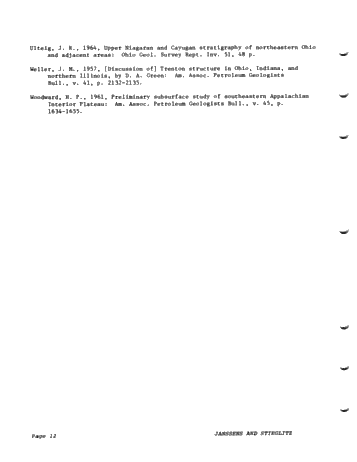 The Lower and Middle Paleozoic History of the Findlay Arch in Ohio Page 12