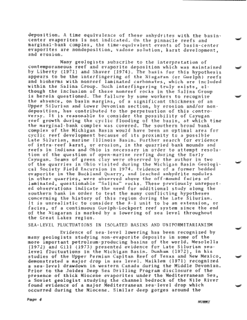 The Lower Salina (Upper Silurian) Stratigraphy in a Dessicated, Deep Michigan Basin Page 4