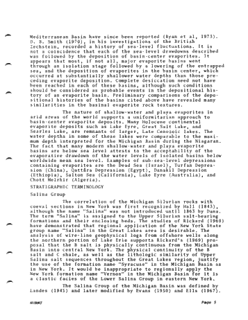 The Lower Salina (Upper Silurian) Stratigraphy in a Dessicated, Deep Michigan Basin Page 5
