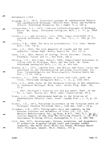 The Lower Salina (Upper Silurian) Stratigraphy in a Dessicated, Deep Michigan Basin Page 15