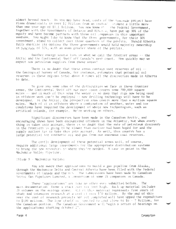 Luncheon Address - Canada's Petroleum - at the Crossroads Page 4