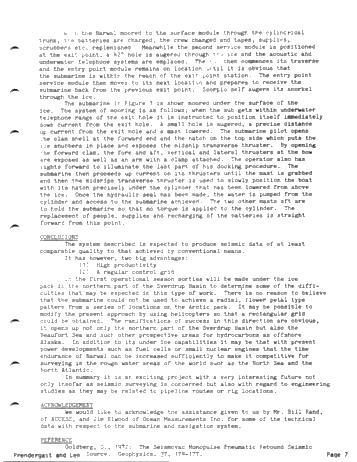 A Submersible System for Seismic Data Acquisition Under the Arctic Ice Page 7