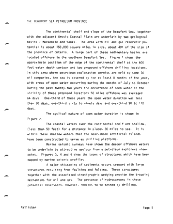 Offshore Environmental Project and Drilling Plans in the Beaufort Sea Page 5