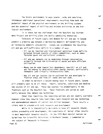 Offshore Environmental Project and Drilling Plans in the Beaufort Sea Page 20