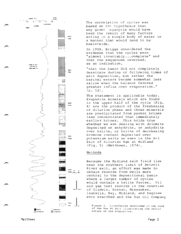Evaporite Cycles in the Devonian of Michigan Page 3