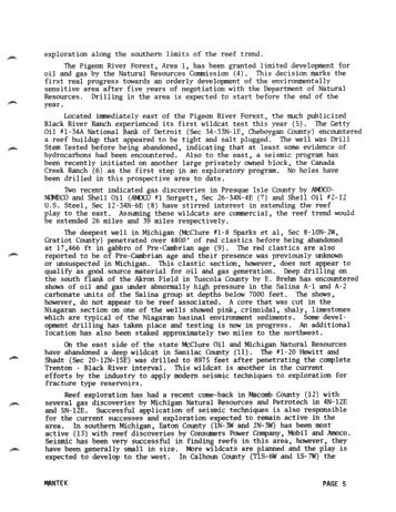 Recent Exploration Activity in Michigan Page 3