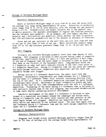 Recent Exploration Activity in Michigan Page 27