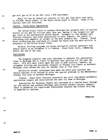 Recent Exploration Activity in Michigan Page 29