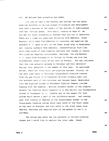 The Question of Oil and Gas Production From Canada's Northern Frontier Page 6
