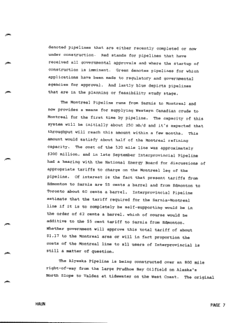 The Question of Oil and Gas Production From Canada's Northern Frontier Page 7