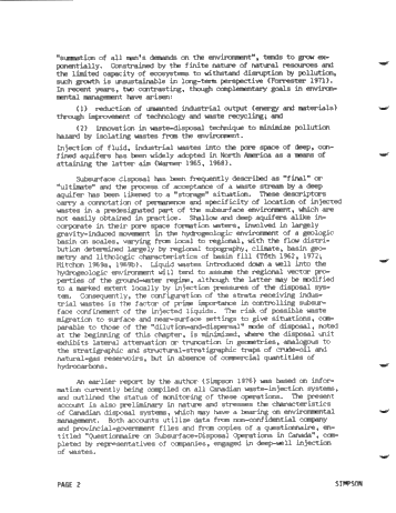 Deep-Well Injection of Fluid, Industrial Wastes in Canada Page 2