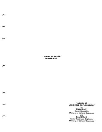 A Look at Lake Erie Exploration Page 1