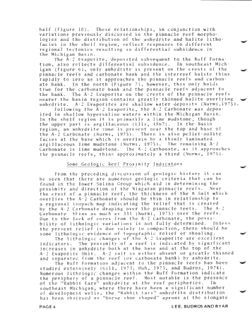 Geologic and Seismic Reef Proximity Indicators: Some Silurian Examples From the Michigan Basin Page 6