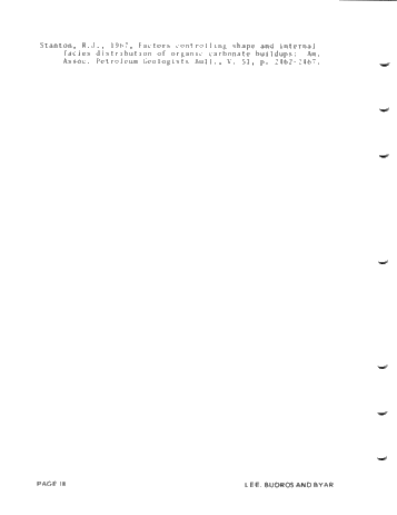 Geologic and Seismic Reef Proximity Indicators: Some Silurian Examples From the Michigan Basin Page 18