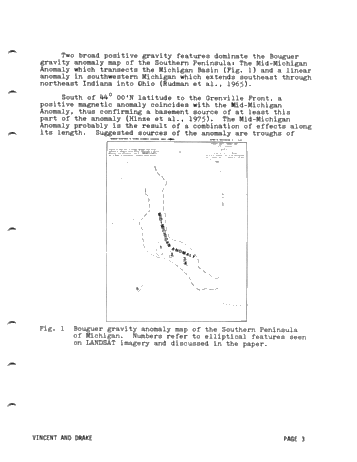Potential Use of Landsat Data for Petroleum Exploration in the Michigan Basin Page 3