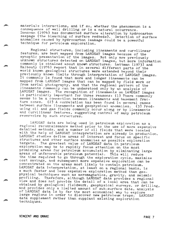 Potential Use of Landsat Data for Petroleum Exploration in the Michigan Basin Page 7